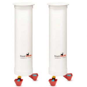 Chicken Waterer with Twin Cups - Double Pack
